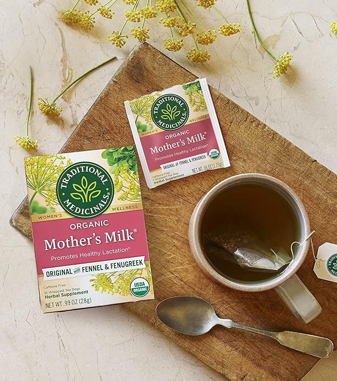 Traditional Medicinals Organic Mother’s Milk Herbal Tea Promotes Healthy (16 Count (Pack of 4))