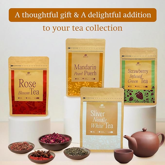 ANNHI TEA Mandarin Pearl Puerh - 6 Whole Dried Citrus Pieces Premium Fermented Puerh Tea with Mandarin Peel Smooth Earthy &amp Sweet Aroma Natural Vietnamese Detox Tea Pack