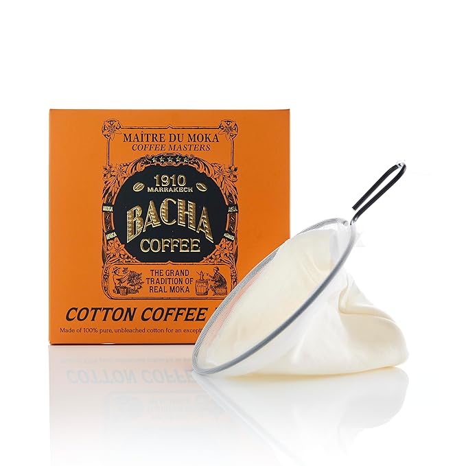 Bacha Coffee | Carnevale Fine Flavoured Coffee Autograph Collection 100% Arabica Specialty Coffee Ground Beans Medium Roast 350g &amp 100% Cotton Filter 125mm/4 fl oz Serving Size