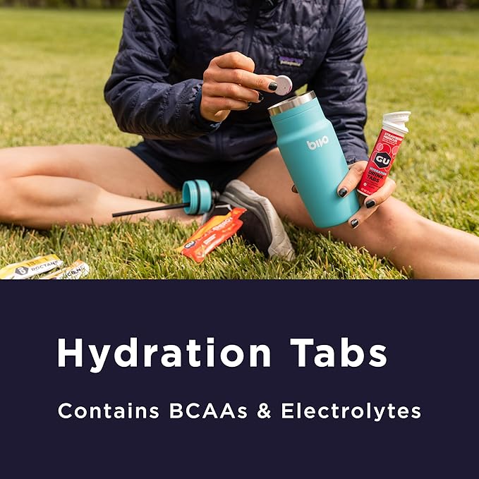 GU Energy Hydration Electrolyte Drink Tablets Enhanced Endurance Sports Drink for Running Cycling Triathlon Strawberry Hibiscus 96 Servings