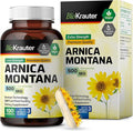 BIO KRAUTER® Arnica Montana for Bruising and Swelling - Vegan &amp Pure Arnica Supplement in Capsules 500 mg per Serving 100 Caps - Used for Daily Wellness - No Fillers Non-GMO - 100 Days of Supply