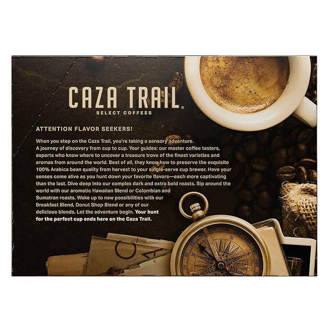 Caza Trail Coffee Pods French Roast Single Serve 24 Count (Pack of 1) (Packaging May Vary)