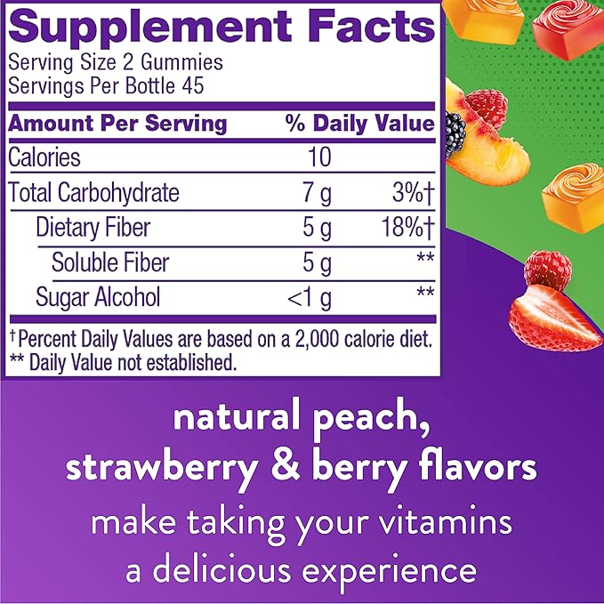Natrol Melatonin Gummies 140ct &amp Vitafusion Fiber Gummies 90ct Bundle Sleep &amp Digestive Support