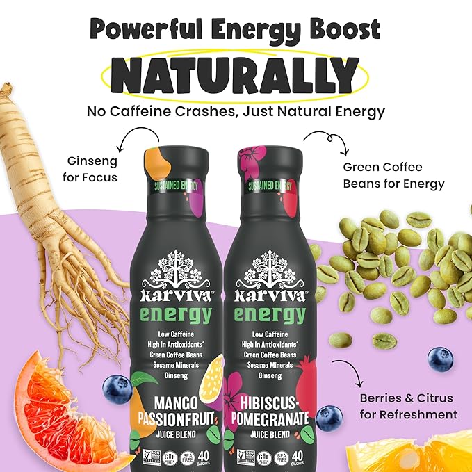Organic Juice Cleanse &amp Metabolism Boosting Pack | 1 to 3-day Gentle Reset | Ancient Remedies for Liver Detox No-Jitters/Sustained Energy | Sprout-based Prebiotics Green Coffee Antioxidants Aro