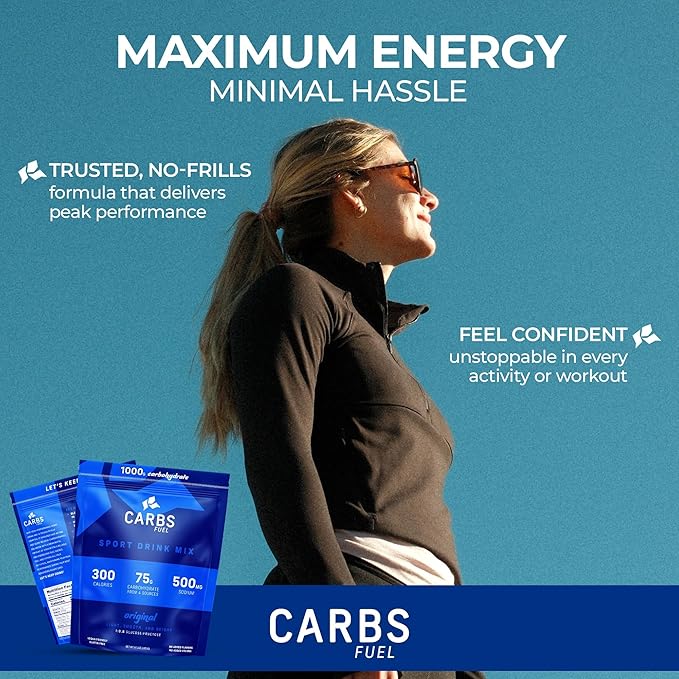 Original 1000g Sport Drink Powder - Pack of 2 | 75g Carbs 300 Calories 500mg Sodium Per Serving | No Preservatives High Carb Hydration Powder Mix | Light &amp Refreshing Flavor