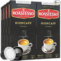 Roastesso Espresso Capsules Hioncaff Intensity 10 Compatible with Nespresso Original Machines High Caffeine Dark Roast Ristretto Single Serve Recyclable Coffee Pods (80 Count)