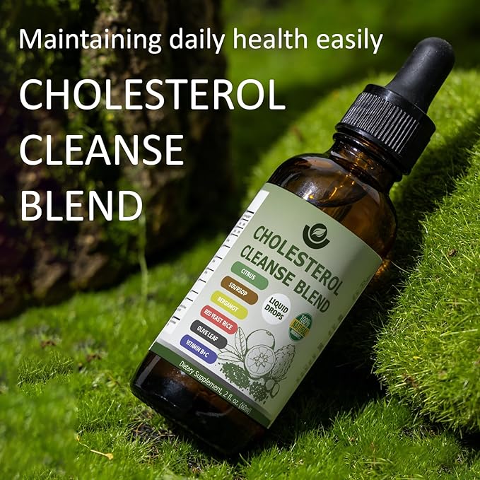 Red Yeast Rice Cleanse with Citrus Bergamot Olive Leaf and Black Pepper Non-GMO Herbal Daily Wellness Supplement 30 Servings