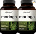 NatureBell Pure Moringa Capsules 2 Pack | Made with Moringa Powder Organic 480 Capsules – Green Superfood Skin Health &amp Immune Support – Non-GMO Gluten Free 8 Month Supply*