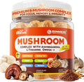Mushroom Gummies 16-IN-1 Brain Gummies w/Lion’s Mane Reishi Cordyceps Chaga Maitake B12 DHA Ashwagandha L-Theanine &amp More Mushroom Supplement for Adults -Memory Focus &amp Energy Suppo