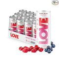 Be LOVE™ Lightly Flavored Still Electrolyte Drink — Non-Carbonated Zero Sugar Zero Calories Zero Caffeine — Clean Daily Hydration (Pack of 12 Berry Bliss)