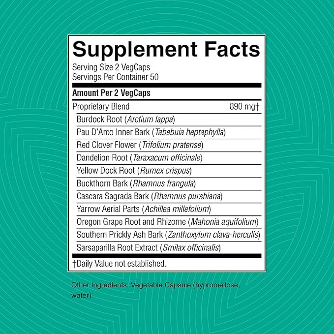 Nature's Sunshine BP-X 100 Capsules | Supports Intestinal Digestive and Hepatic Health and Assists with Liver Gallbladder and Bowel Functions