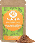 Hongo Mushroom Power - Perfect 10 Mushroom Complex Powder - Lions Mane Reishi Cordyceps Chaga Turkey Tail Maitake Supplements - for Immunity Energy Memory &amp Focus - (60 Servings)