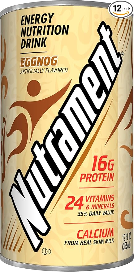 Nutrament Nutritional Drink Egg Nog 12 Ounce (Pack of 12)