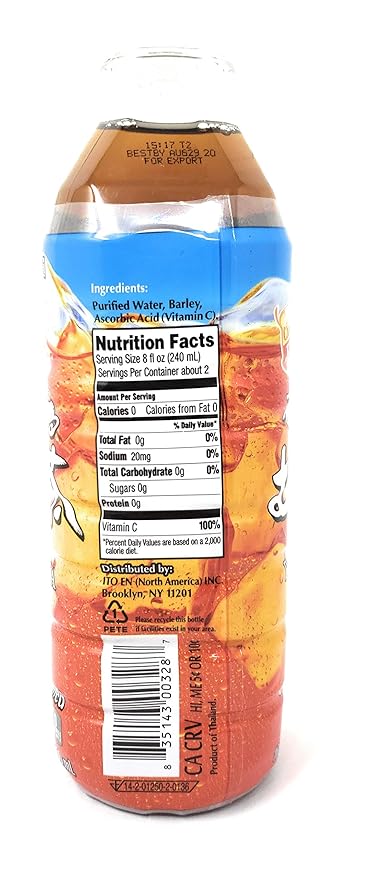 Ito En Unsweetened Barley Tea (6 Pack Total of 101.4fl.oz)