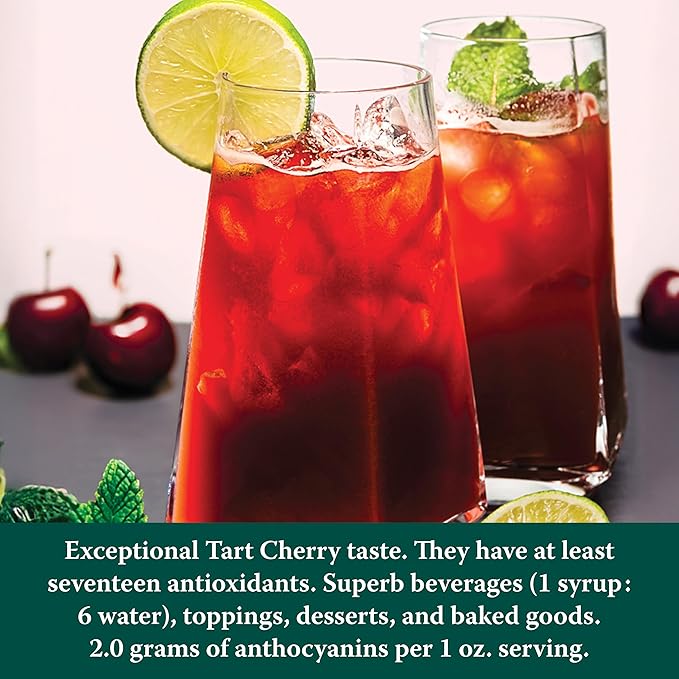 Eden Organic Montmorency Tart Cherry Juice Concentrate 68 Brix No Artificial or Refined Sugars Michigan Cherries 7.5 Fl Oz