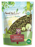 Food to Live - Organic Spearmint Leaves 8 Ounces – Dried Cut &amp Sifted. Great for Herbal Tea. Non-GMO. Caffeine-free. Non Irradiated. Keto.