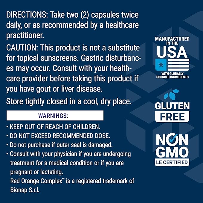 Life Extension Shade Factor Safeguard Your Skin from The Inside Out Gluten-Free Non-GMO Vegetarian 120 Capsules
