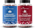 Urinary Tract Supplement Duo Urinary Harmony + Killer Cranberry UT Defense blends D-mannose &amp Hibiscus + Cranberry Pine Bark Propolis &amp Vitamin D Clinical Strength Ingredients 2 X 60 ct