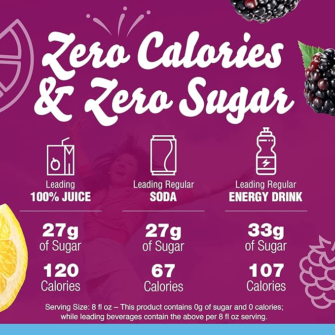 Crystal Light Liquid Blackberry Lemonade Water Enhancer 1.62 OZ (Pack of 12)