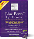 NEW NORDIC Blue Berry Eye Vitamin Lutein Supplement with Zinc Supports Macular Pigmentation Eye &amp Vision Function 60 Tablets (Pack of 1)