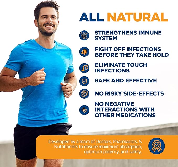 LifeSource Vitamins All Natural Anti-B for Immune Support 14 All Natural Ingredient with Echinacea &amp Garlic Extract 180 Immune Defense Capsules