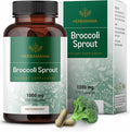 HERBAMAMA Broccoli Sprouts Capsules - 1000mg Broccoli Sprout Extract for Antioxidant &amp Immune Support - Vegan Non-GMO Sulforaphane Supplements 100 Caps