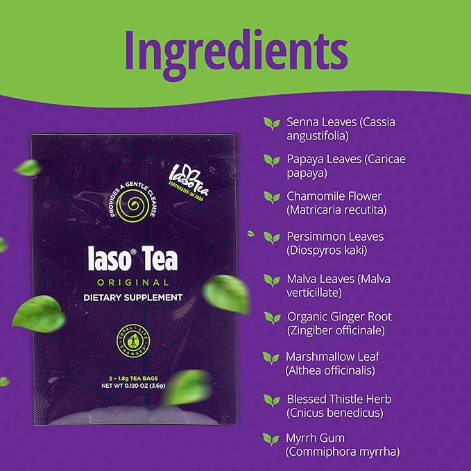 Iaso Brewed Tea (Original) - TLC Cleansing Tea &amp Refreshing Drink Formula for Balanced Lifestyle - 10 Convenient Sachets (5 Packs)