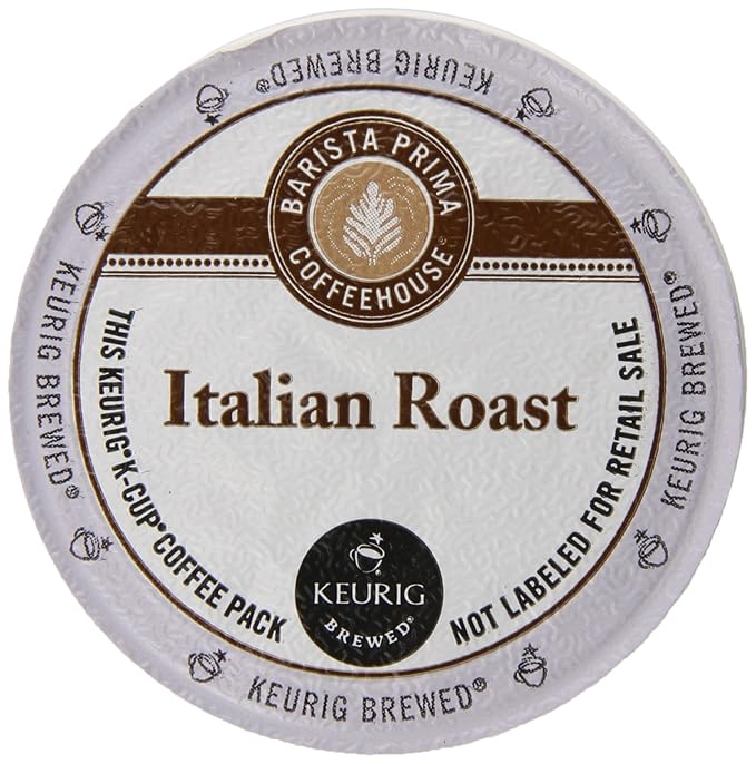 Barista Prima Coffeehouse Coffee Keurig K-Cups Italian Roast 72 Count
