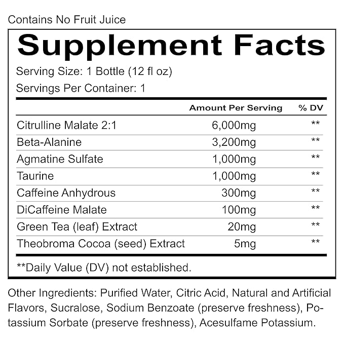 REDCON1 Total War Ready to Drink Pre Workout - Endurance Boosting Keto Friendly RTD Formula - Amino Acid + Citrulline Malate Pre Workout Drink for Men &amp Women (Cali Splash 12 Servings)