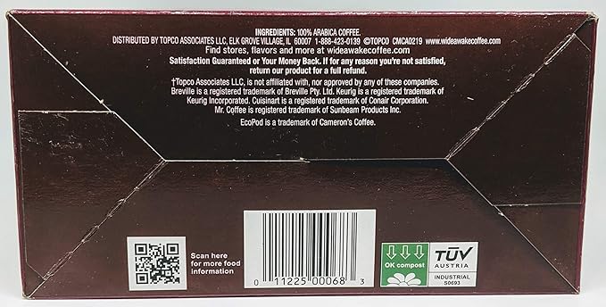 Wide Awake Coffee Single Serve Coffee Pods (32 Count Breakfast Blend)