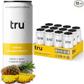 Tru Defense Seltzer Sparkling Water with Vitamin C Ginger Extract Cayenne Pepper &amp Real Pineapple Juice Sweetened with Monk Fruit &amp Stevia Gluten Free Vegan Caffeine Free 12 FL OZ Can