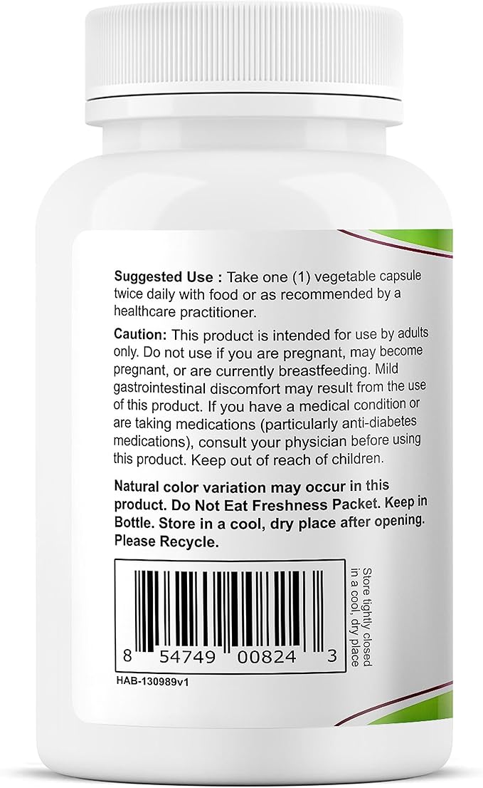Health As It Ought To Be Fresh Berberine Supplement 450mg | Contains Only Berberine | No Preservatives | 120 Capsules