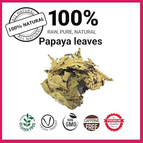 13oz Papaya Leaves Dried Leaf Tea Hojas De Papaya Secas Natural Dried Leaves Tea Caffeine-Free Non GMO. Perfect For Leaf Extract. by Akshit