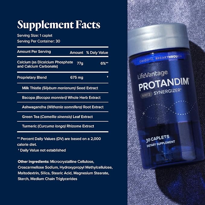 Protandim Nrf2 Synergizer (30 Caps) Nrf2 Activator Healthy Aging Supplement Antioxidants Fight Oxidative Stress 5 Herb Blend Supports Cellular Health Ashwagandha Turmeric Milk Thistle