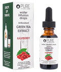 Pure Inventions - Water Infusion Drops - Daily Immunity Support Rich in Antioxidants Electrolytes - No Sugar Calories or Artificial Sweeteners - Green Tea Raspberry 30 serv.