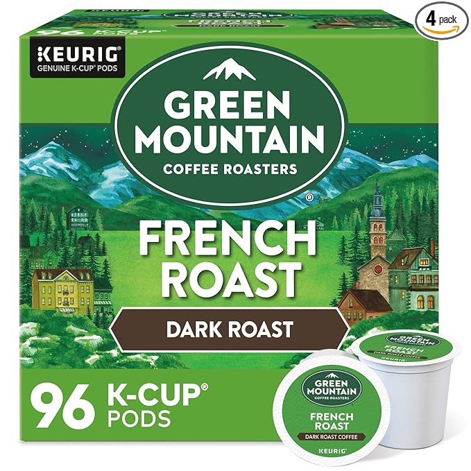 Green Mountain Coffee Roasters French Roast Keurig K-Cup Pods Dark Roast Coffee 96 Count