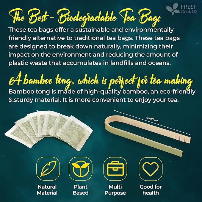 FreshDrinkUS Tulsi Sleep Tea Bags | 75 Tea Bags | Herbal Blend with Tulsi Holy Basil Chamomile Gotu Kola Ashwagandha &amp Peppermint | Naturally Caffeine-Free Relaxing Evening Herbal Tea. Vegan