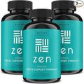 WellPath Zen Stress Relief Supplement + Mood Support (180 ct) | Calm Stress &amp Energy Aid | Ashwagandha Root Rhodiola Rosea L-Theanine Lemon Balm | Herbal Capsules