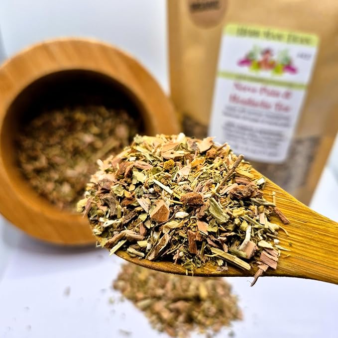 Migraine Relief Tea For tension headaches Migraines sciatica and other nerve-related health issues formulated by master herbalist Khabir - Organic Non-GMO Made in USA