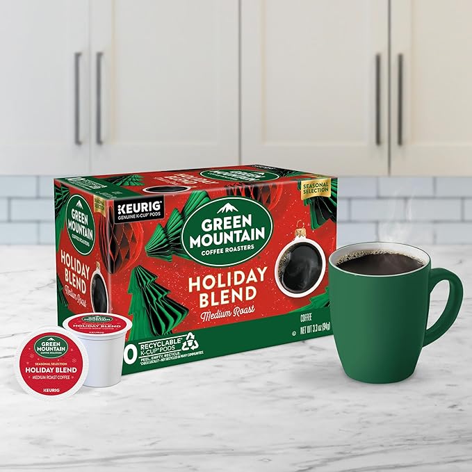 Green Mountain Coffee Roasters Holiday Blend Coffee Keurig Single Serve K-Cup Pods 60 count