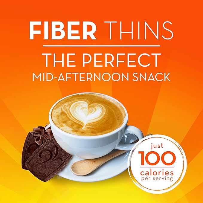 Metamucil Fiber Thins Daily Psyllium Husk Fiber Supplement Supports Digestive Health and Satisfies Hunger Chocolate Flavor 48 Total Servings (4 Packs of 12)
