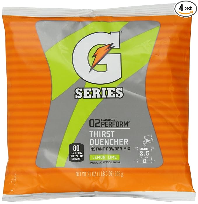 Gatorade G Series Thirst Quencher Lemon Lime 21 Ounce Package (Pack of 4)