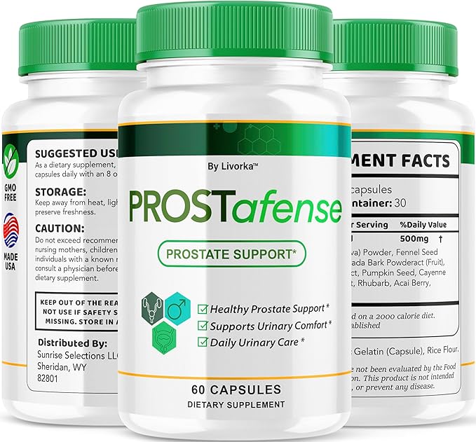 (2 Pack) Prostafense Health Supplements for Men Capsules - Official Prostafense Pills All Natural Support Prostafence Maximum Strength Premium Formula for Daily Wellness 120 Capsules for 2 Months