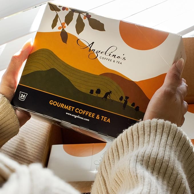 Angelino's Coffee 96 Count Compatible with Keurig 2.0 K-Cup Brewers (Half Caff 96 Count)