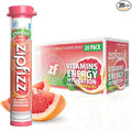 Zipfizz Daily Energy Drink Powder Pink Grapefruit 20 Pack | 3-in-1 Sustained Energy Rapid Hydration and Essential Vitamins | Sugar-Free | Electrolyte Powder | Contains Vitamin B-12 &amp Antioxida