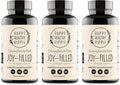 Joy-Filled Mood Support Supplement - 7 Herb Complex + St. Johns Wort (180 Ct) | Rhodiola Rosea Eleuthero Ashwagandha | Stress Relief – Helps Calm The Mind &amp Body | 100% Plant-Based Happy Pills