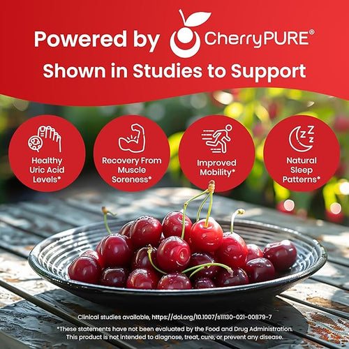 3 in 1 Tart Cherry Extract Capsules with Turmeric &amp Celery Seed for Feet &amp Joint Support Uric Acid Flush Cleanse &amp Purge Pills 60 Veggie Capsules Manufactured in USA