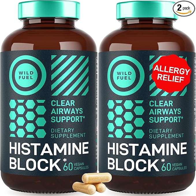 Histamine Block Flavonoids Supplements - Quercetin Nettle Atermesia Natural Source Flavonoids - Seasonal Allergy Balance Supplements Histamine Blocker - 120 Homeopathic Allergy Relief D-Hist Caps