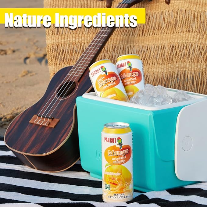 Parrot Brand Mango Juice Drink with Pulp 16.4 fl. oz.(Pack of 12)