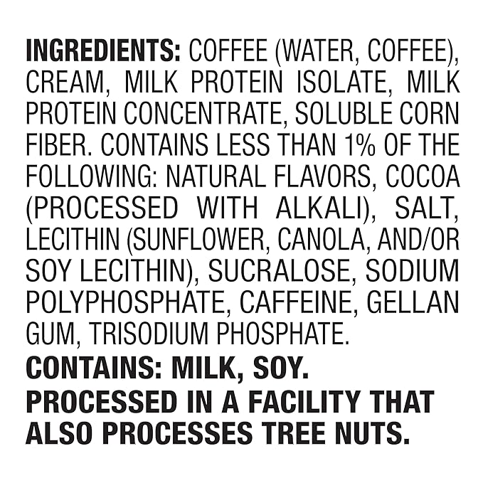 Quest Nutrition Iced CoffeeMocha Latte1g Sugar10g Protein90 calories200mg of caffeine(Pack of 24)